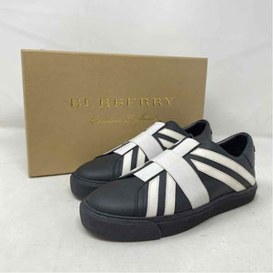 Pre-Owned Burberry Black Leather Shoe Size 5.5 Designer Shoes