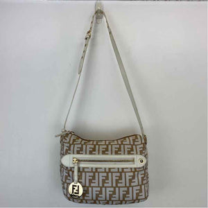 Pre-Owned Fendi Tan Nylon Designer Handbag