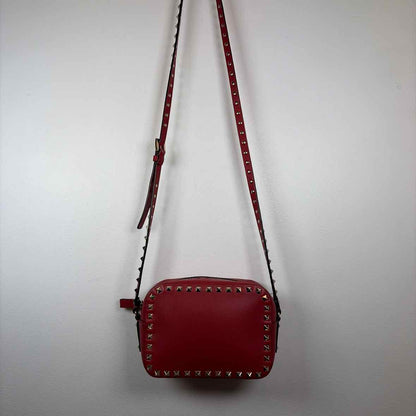 Pre-Owned Valentino Red Leather Designer Handbag