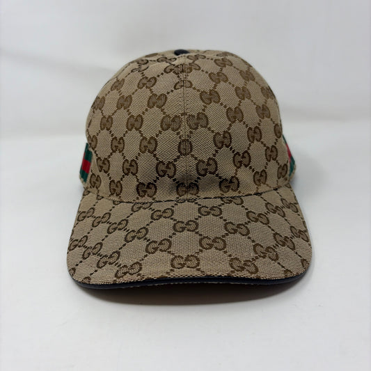 Pre-Owned Gucci Monogram Fabric Designer Hats