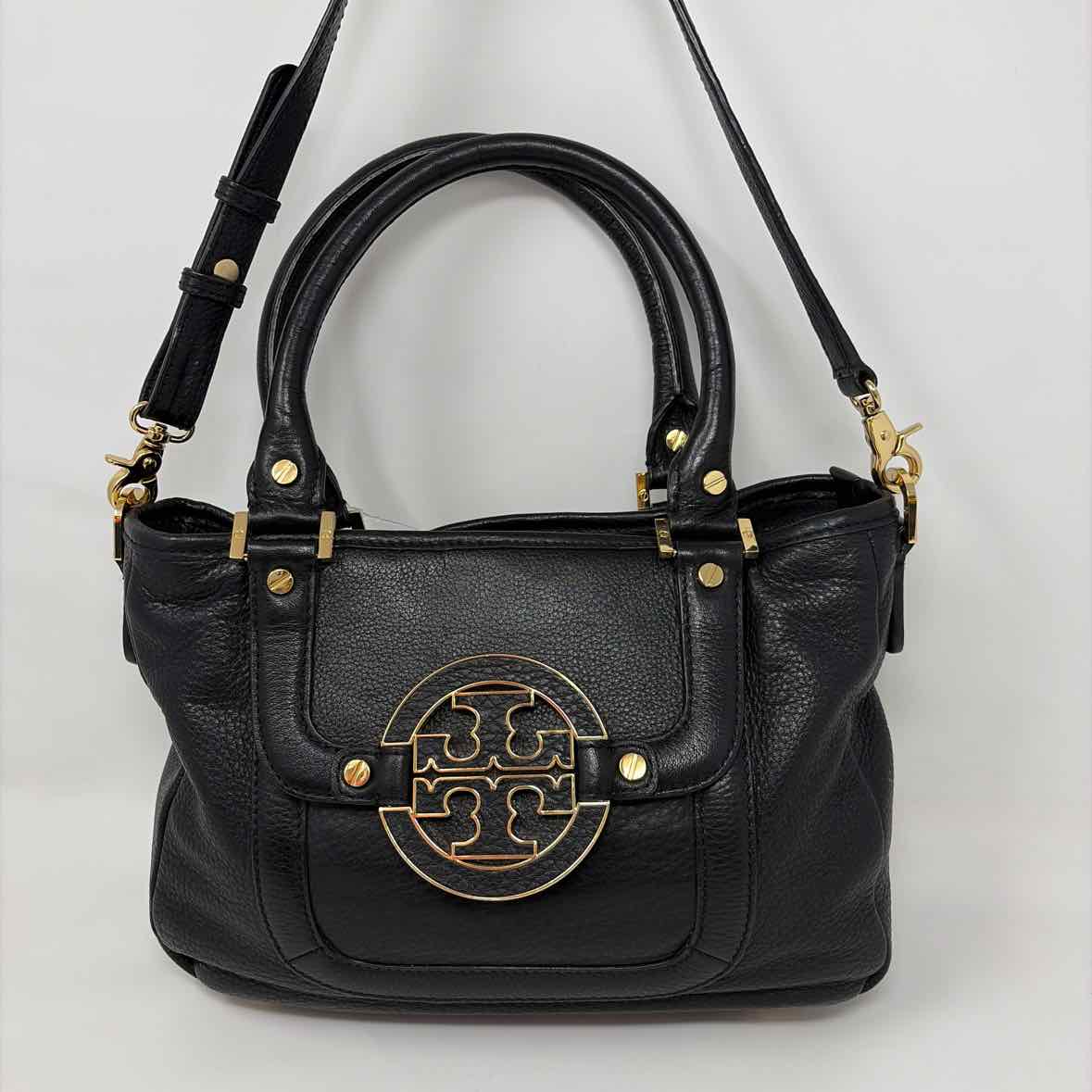 Pre-Owned Tory Burch Black Leather Handbag