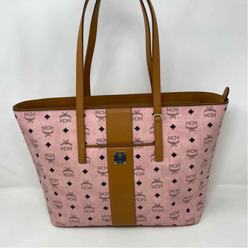 Pre-Owned MCM Pink Leather Designer Handbag