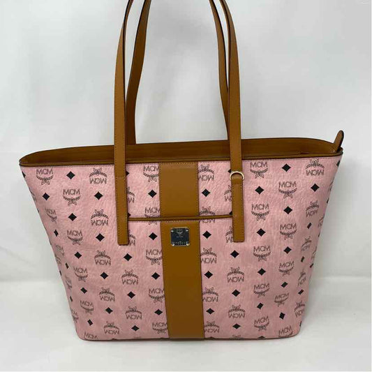 Pre-Owned MCM Pink Leather Designer Handbag