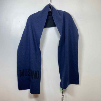 Pre-Owned Moschino Navy/Black Wool Designer Scarf