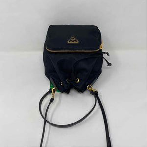 Pre-Owned Prada Black Nylon Designer Handbag