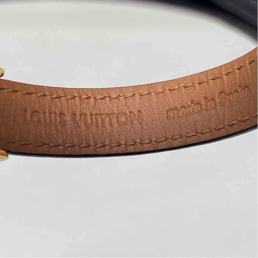 Pre-Owned Louis Vuitton Black Leather Designer Jewelry