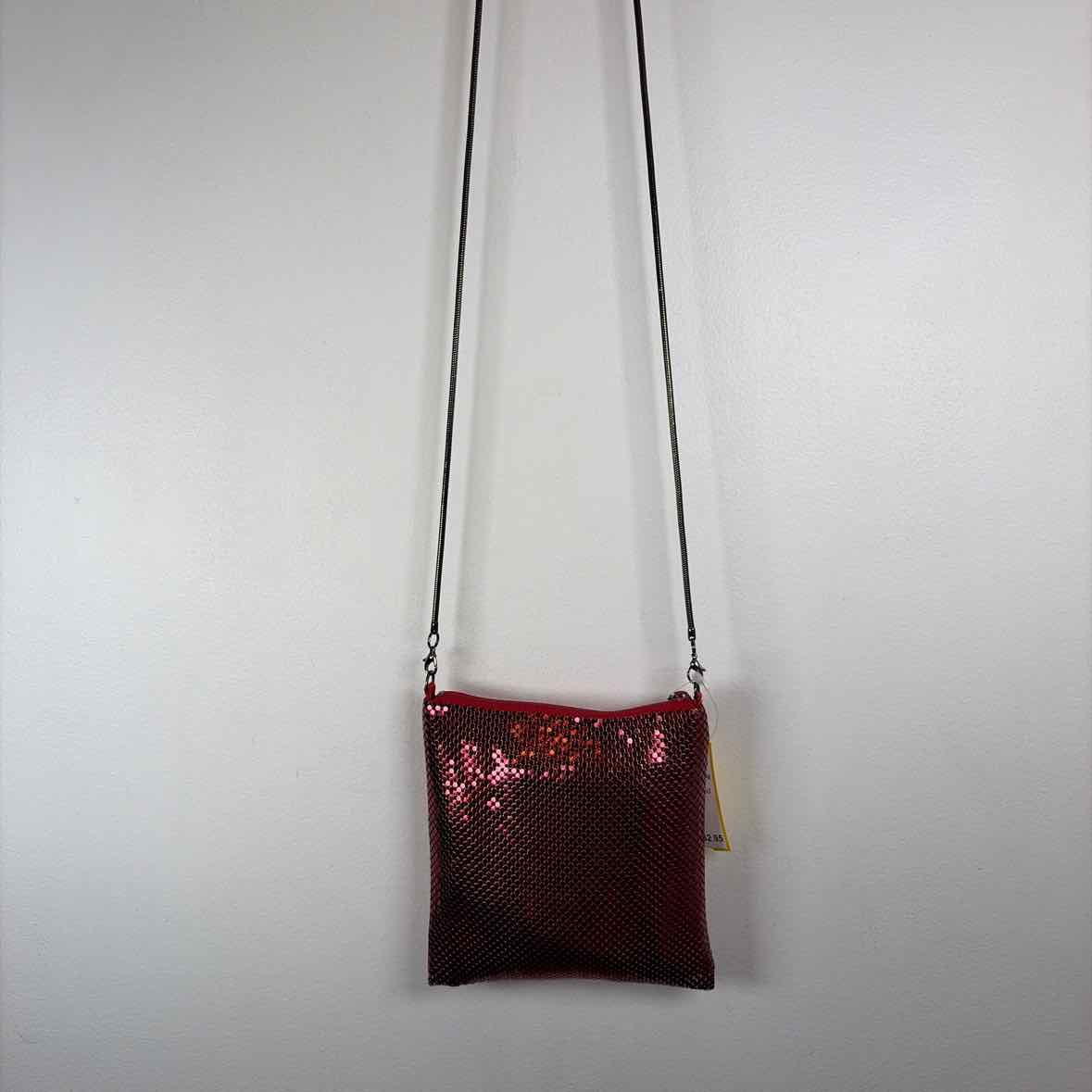 Pre-Owned Whiting & Davis Red Metal Handbag