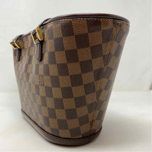 Pre-Owned Louis Vuitton Damier Eben Canvas Designer Handbag