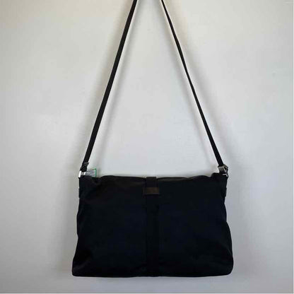 Pre-Owned Gucci Black Nylon Designer Handbag