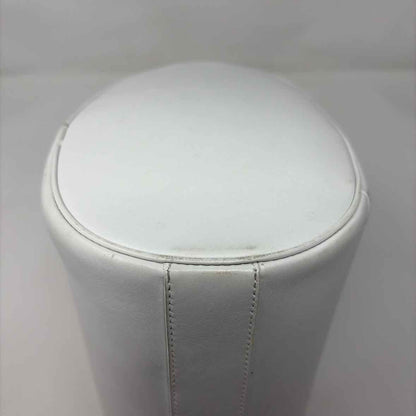 Pre-Owned Salvatore Ferragamo White Leather Designer Handbag