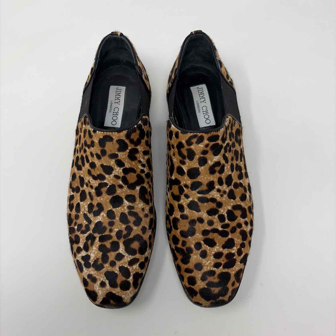 Pre-Owned Jimmy Choo Cheetah Pony Hair Shoe Size 8.5 Designer Shoes