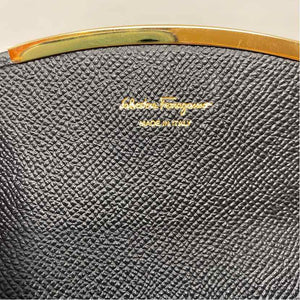 Pre-Owned Ferragamo Black Leather Designer Wallet