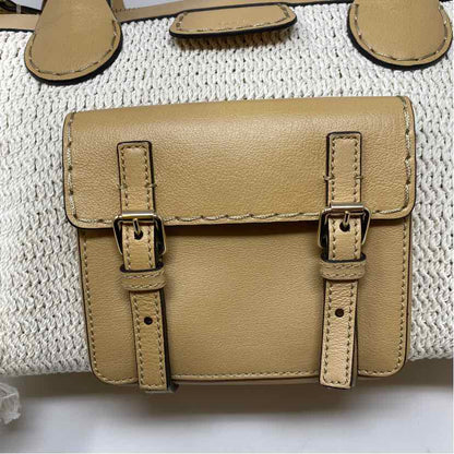 Pre-Owned Chloe Beige Knit Designer Handbag