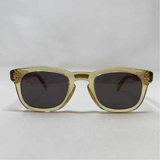 Pre-Owned Gucci Gold Plastic Designer Sunglasses