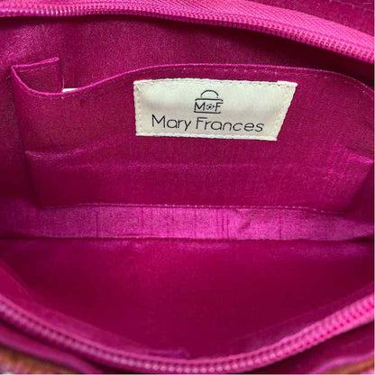 Pre-Owned Mary Frances Pink Multi Beaded Handbag