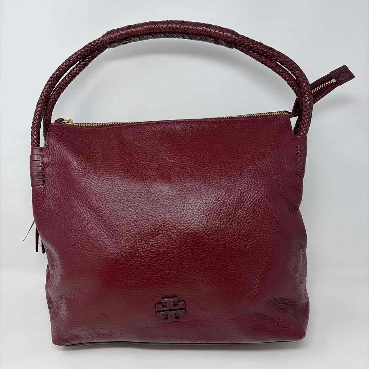 Pre-Owned Tory Burch Burgundy Leather Handbag
