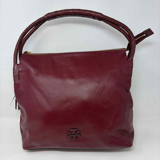 Pre-Owned Tory Burch Burgundy Leather Handbag