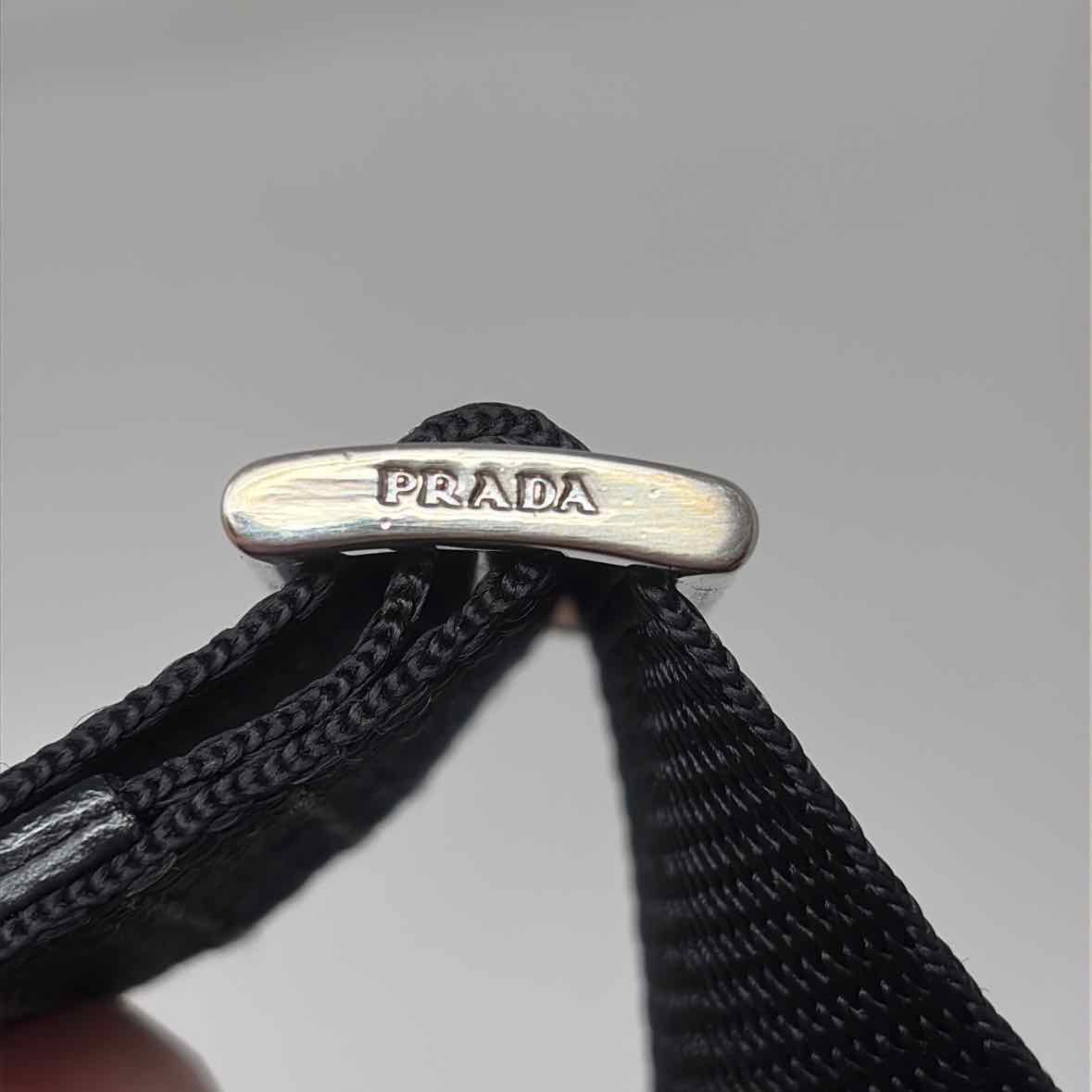 Pre-Owned Prada Black Nylon Designer Handbag