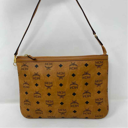 Pre-Owned MCM Cognac Leather Designer Handbag
