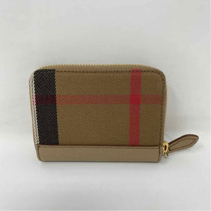 Pre-Owned Burberry Plaid Fabric Designer Wallet