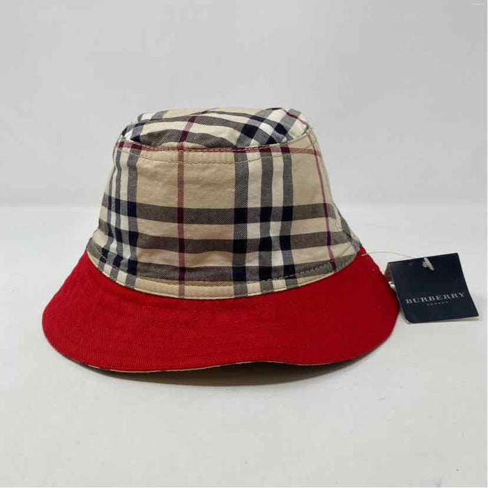 Pre-Owned Burberry Red Canvas Designer Hats