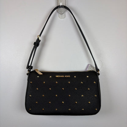 Pre-Owned Michael Kors Black/Gold Coated Canvas Handbag