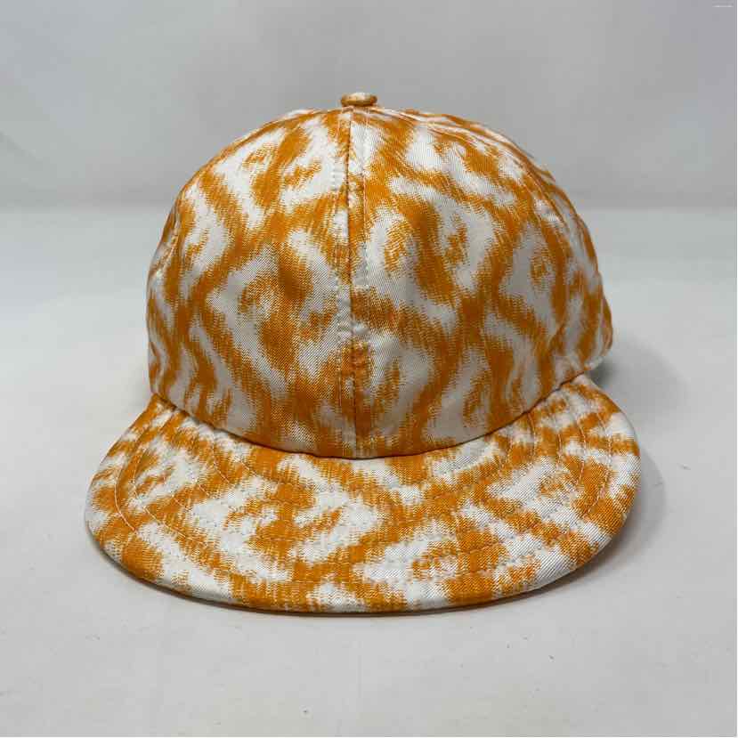 Pre-Owned Fendi Orange Nylon Designer Hats