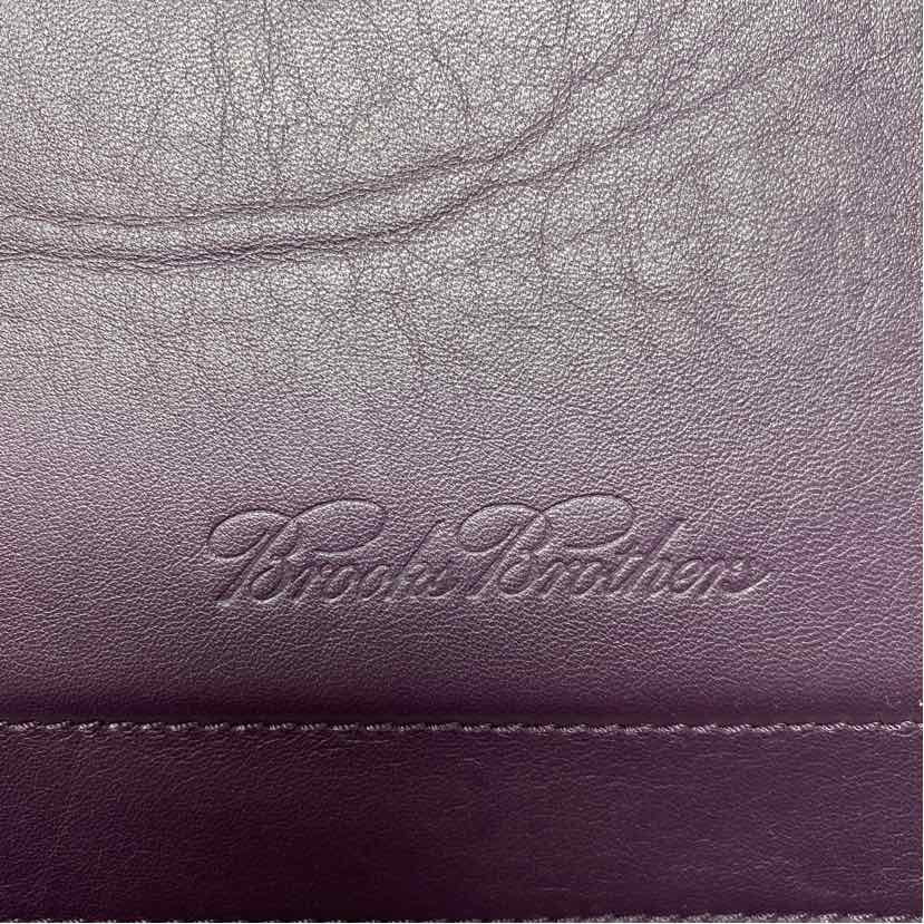 Pre-Owned Brooks Brothers Purple Leather Handbag