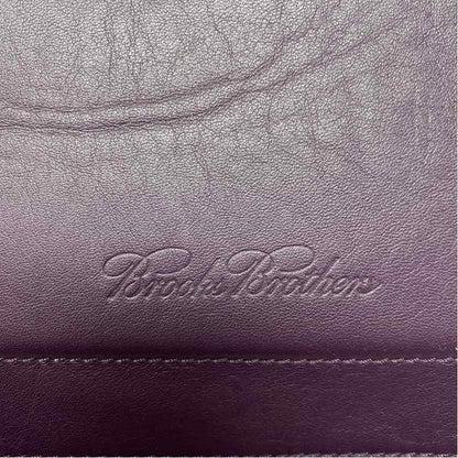 Pre-Owned Brooks Brothers Purple Leather Handbag
