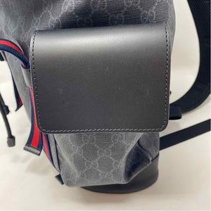 Pre-Owned Gucci Black Canvas Designer Handbag