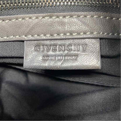 Pre-Owned Givenchy Grey Leather Designer Handbag