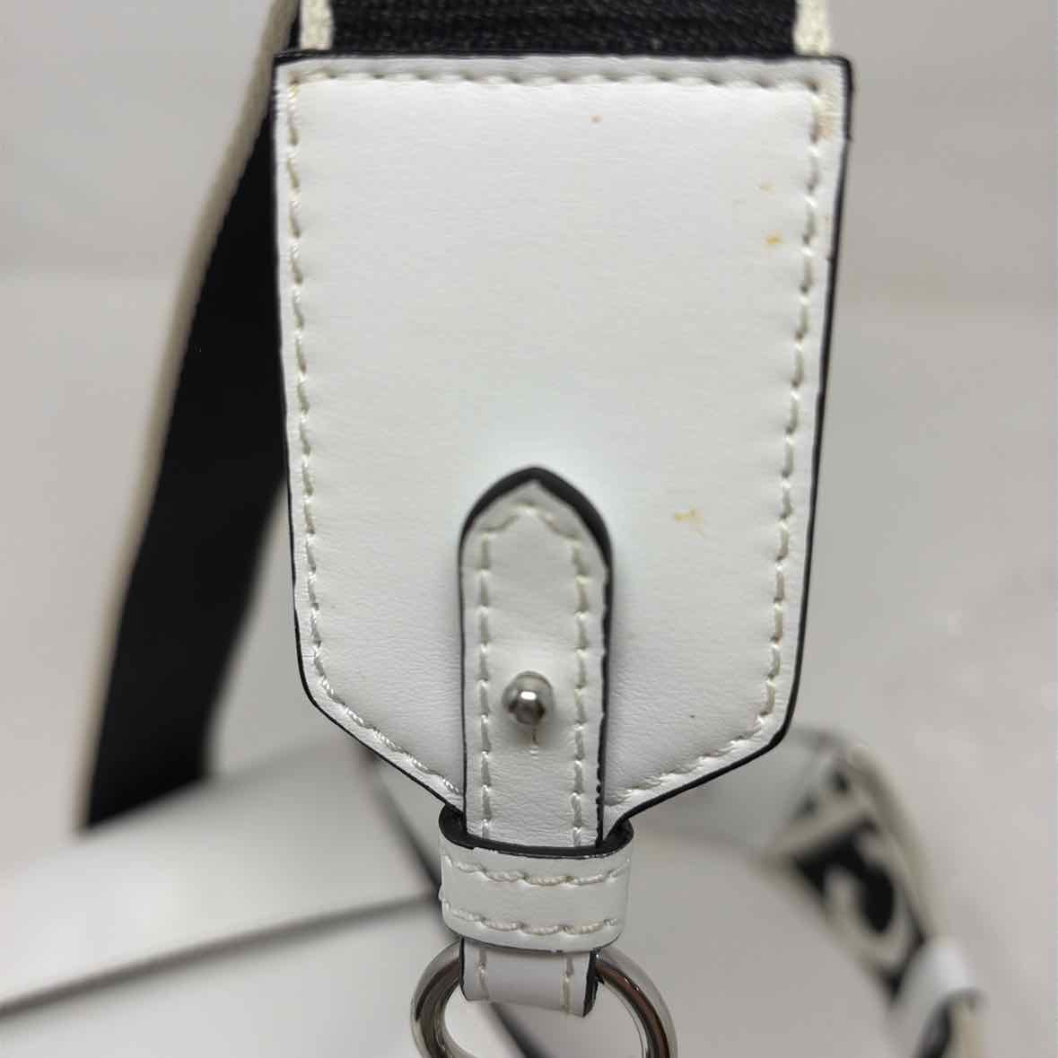 Pre-Owned Stella McCartney White/ Black Leather Designer Handbag