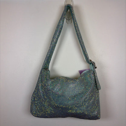 Pre-Owned INC Teal rhinestones Handbag