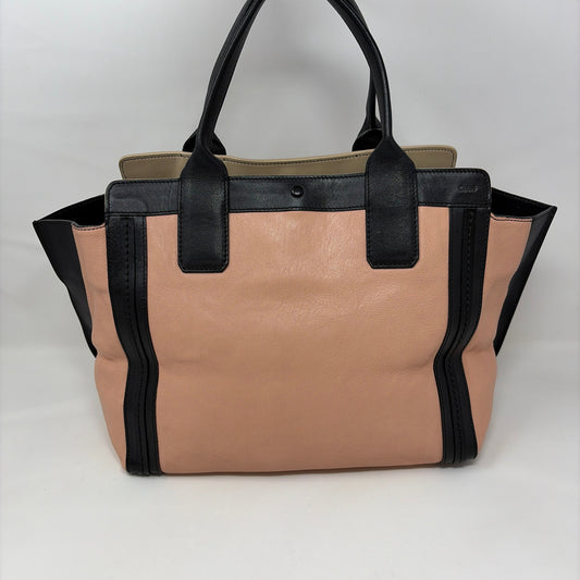 Pre-Owned Chloe Pink/Black Leather Designer Handbag
