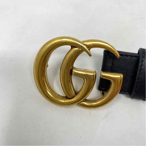 Pre-Owned Gucci Black Leather Designer Belt