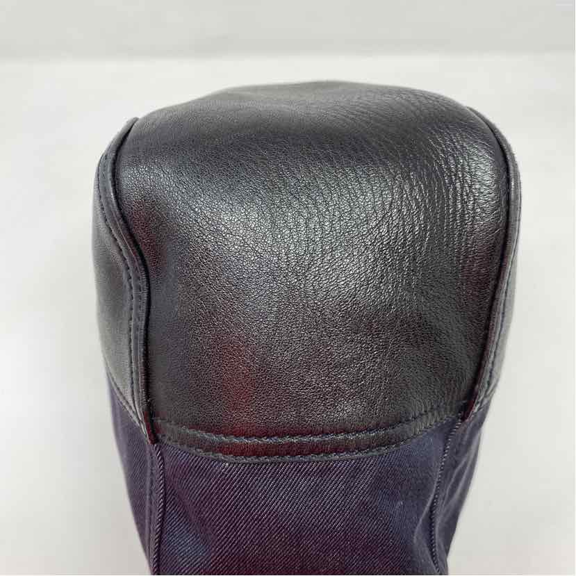 Pre-Owned Prada Black Denim Designer Handbag