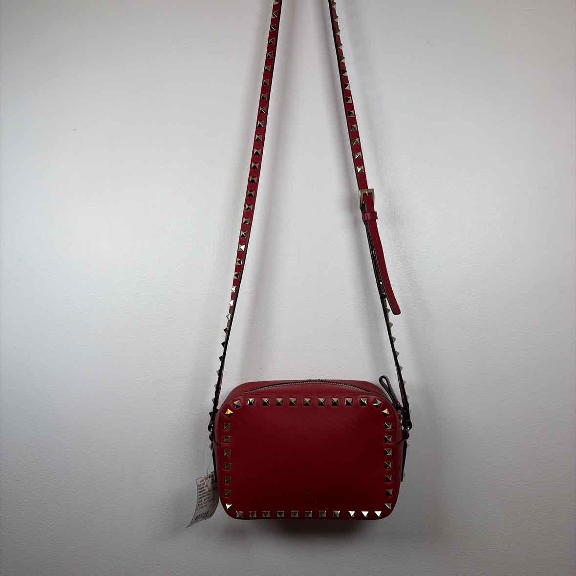 Pre-Owned Valentino Red Leather Designer Handbag