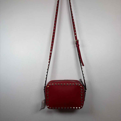 Pre-Owned Valentino Red Leather Designer Handbag
