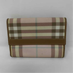 Pre-Owned Burberry Plaid Coated Canvas Designer Wallet