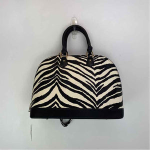 Pre-Owned galian Zebra faux leather Handbag