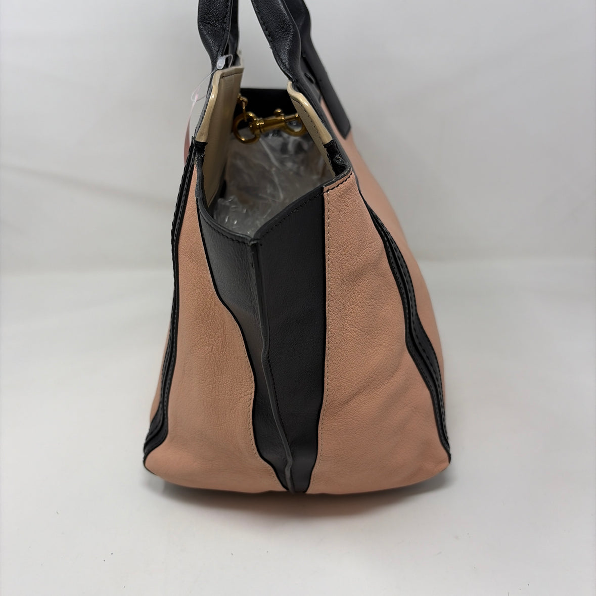Pre-Owned Chloe Pink/Black Leather Designer Handbag