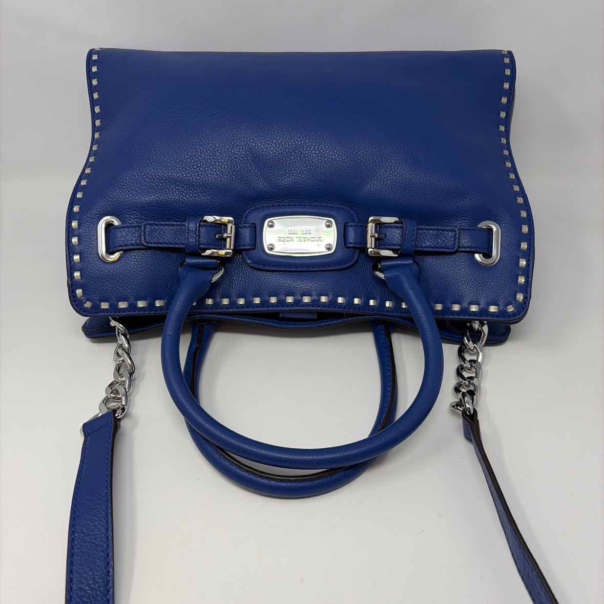 Pre-Owned Michael Kors Blue Leather Handbag