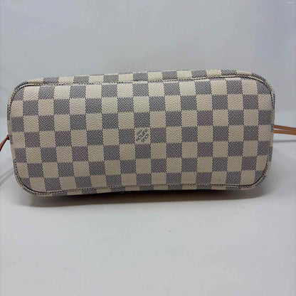 Pre-Owned Louis Vuitton Damier Azur Calf Hair Designer Handbag