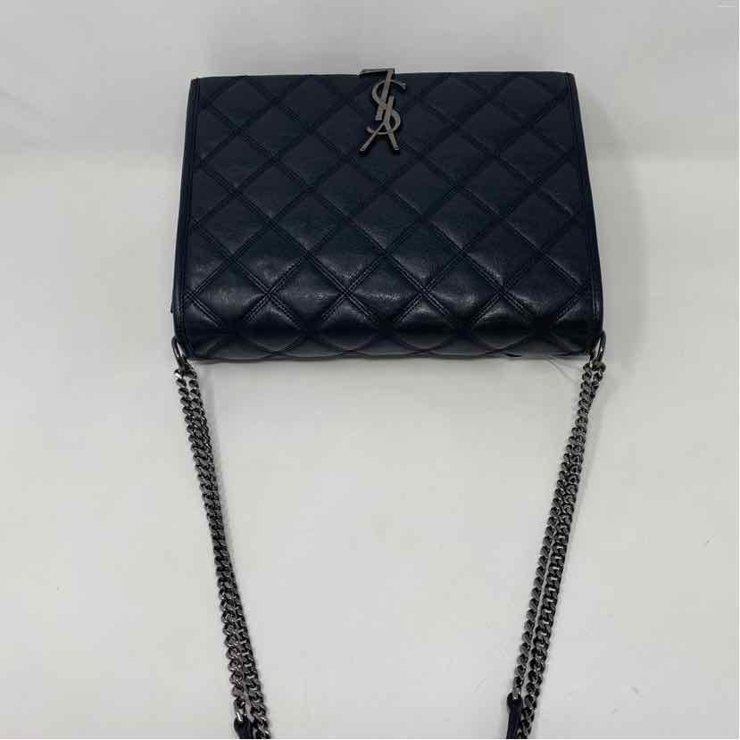 Pre-Owned Saint Laurent Black Leather Designer Handbag