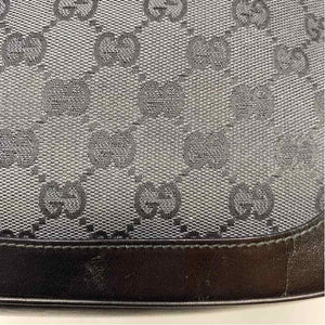 Pre-Owned Gucci Black Canvas Designer Handbag