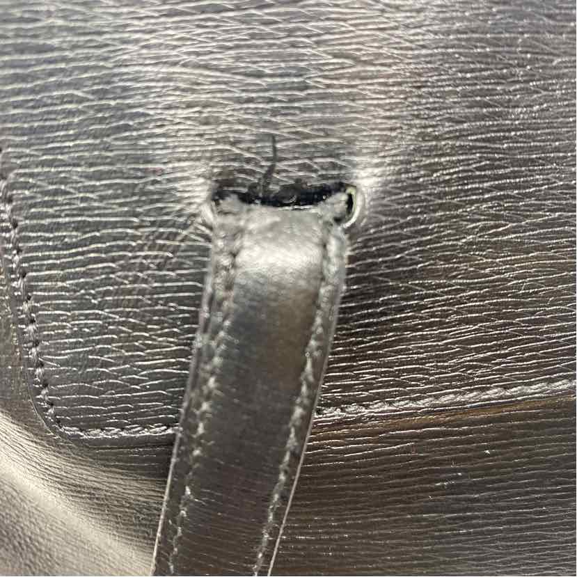 Pre-Owned Gucci Black Leather Designer Handbag