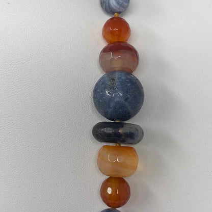 Pre-Owned Boutique Blue Multi Stones Necklace