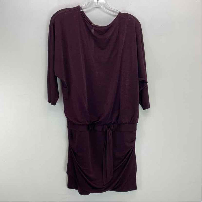 Pre-Owned Size S White House Black Market Burgundy Casual Dress