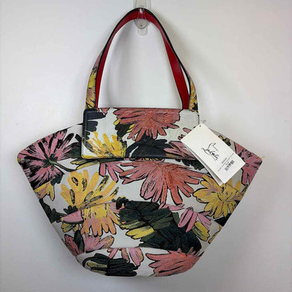 Pre-Owned Christian Louboutin Floral Canvas Designer Handbag