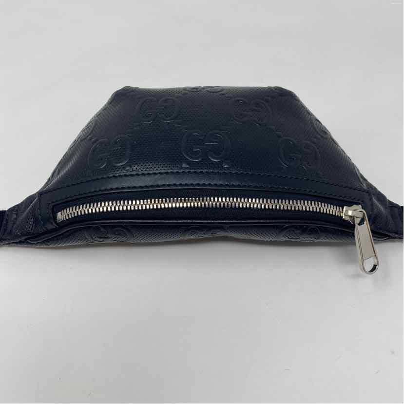 Pre-Owned Gucci Black Leather Designer Handbag